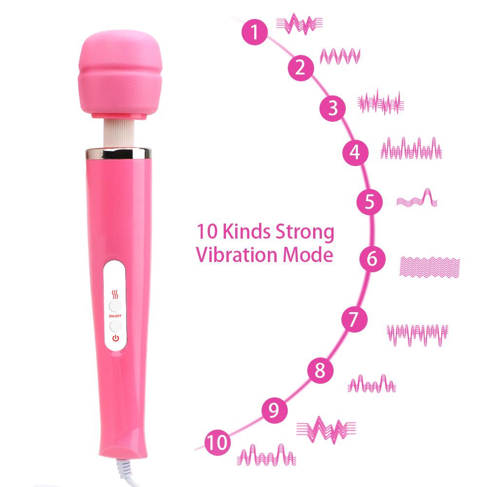 Breast Massager Sex Toys for Women 10 Speed Clit Stimulator Dildo Big Size Vibrator Magic Wand AV Stick