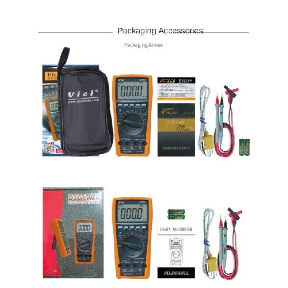 True RMS Multi-function High-quality Universal Meter VICI VC97A 4000 Count Automatic Range Digital Multimeter NCV