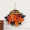 Hanging Lifelike Pumpkin Halloween Festival Celebration pendant Home Decor Flower Wreaths Wreath