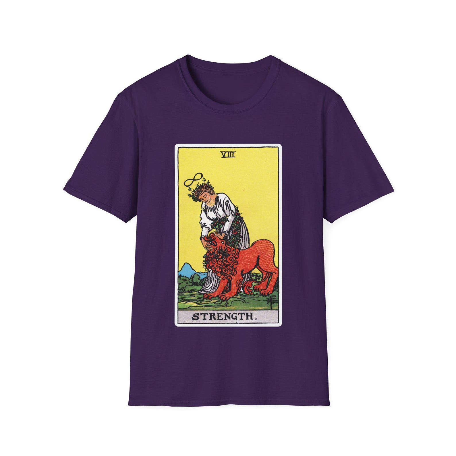 Strength Tarot Card T-Shirt | Major Arcana, Mystic Occult Design L