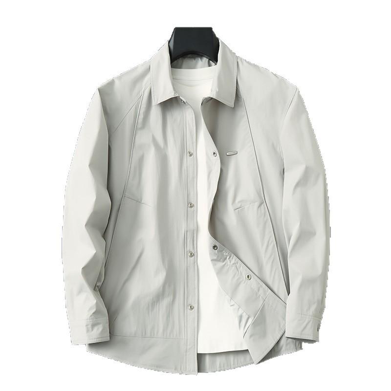 Men's Plus Size Casual Lapel Workwear Jacket - 2026 Spring Collection