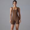 Sexy V-back Waist Jumpsuit, Yoga Uniform, One-piece Abdominal Compression, Tight Fitting Sports Back Jumpsuit For Women
