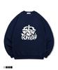 TOPBOY [Non-Fleece Or Fleece] Monstera Print Sweatshirt (Type B)