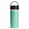 Unisex Thermal Bottle Hydro Flask Wide Flex 473 Green W16Bcx344