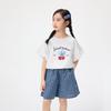 Girls' Sweet Plaid Shorts Two-Piece Set