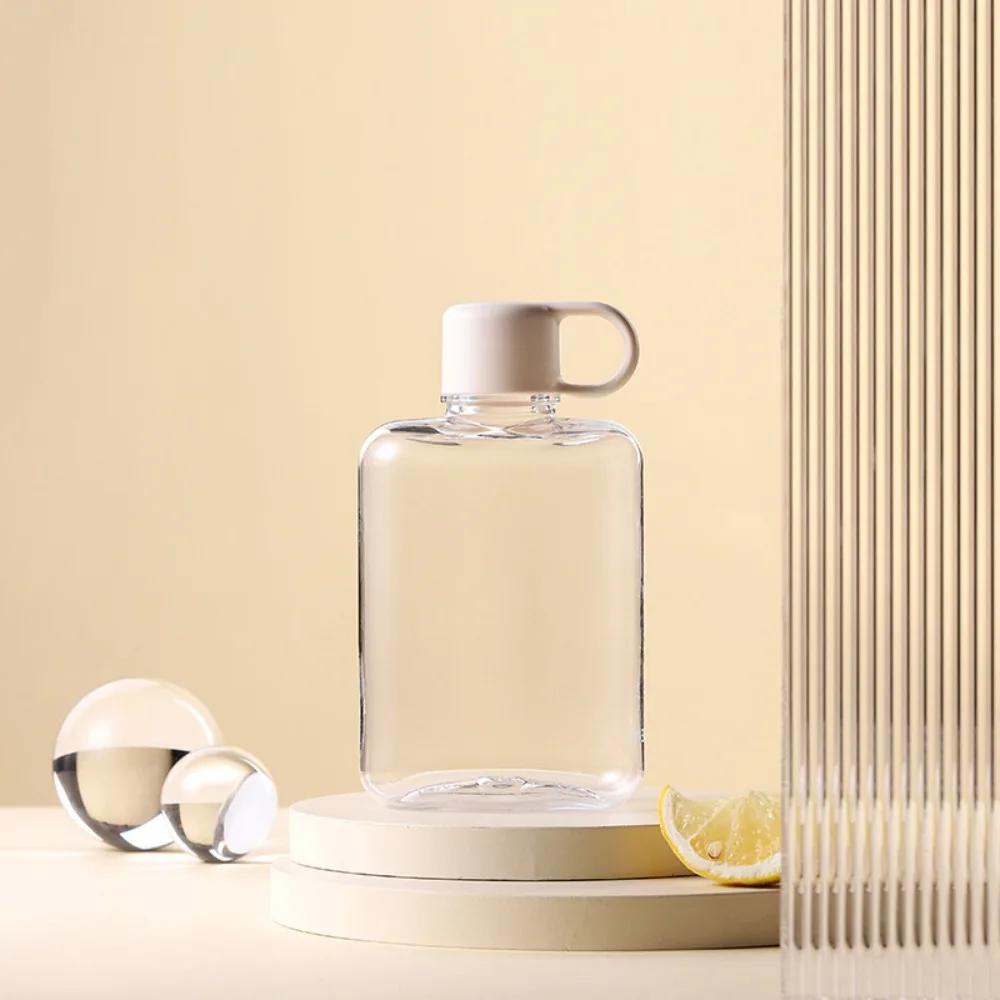 

360ml/500ml Leak-proof Mini Water Bottle Quality Lightweight Transparent Pocket Bottle with Handle Plastic Water Cups Outdoor 360ml
