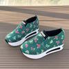 Large size sports shoes for women's spring and autumn new printed one-pedal casual shoes for women