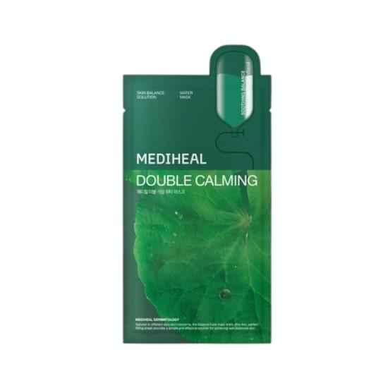Mediheal Double Calming Water Mask – 20ml Sheet × 15 PCS