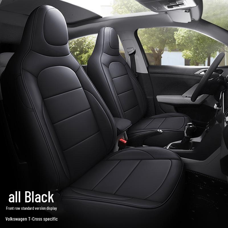 Volkswagen T-Cross All-Season Leather Seat Cushion - Full Surround, Five-Seat Fit.