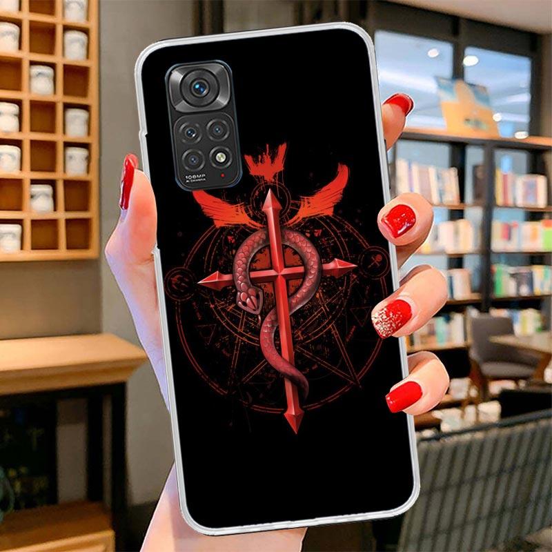 Fullmetal Alchemist Anime Cover Phone Case For Xiaomi Redmi Note 15 14 13 12 11 10 Pro Plus 14S 12S 11S 11T 11E 10S Soft Fundas