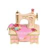Caixa de Joias Mini Máquina de Costura Esmaltada, Miniatura Colecionável de Liga, Artesanato Único Presente Lembrança para Decoração de Casa