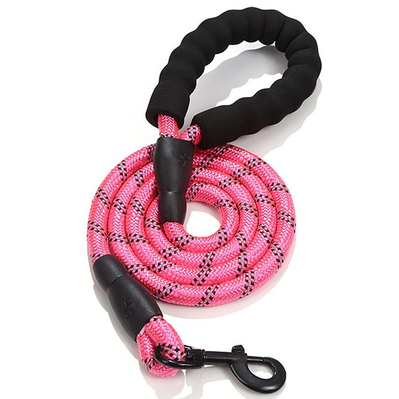 Nylon Dog Leash Chain Reflective Design Dog Collar Durable and Sturdy Puppy Harness Soft Pets Supplies Dogs Accessories