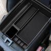 Black ABS Car Armrest Storage Box for Interior Accessories, Compatible with Ri.