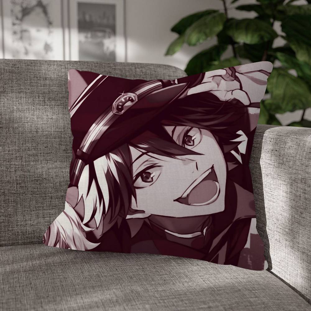 Bungo Stray Dogs Nakahara Chuya Pillow Case For Home Bedroom Car Office Decoration Living Room Sofa Cushion Cover Suitable