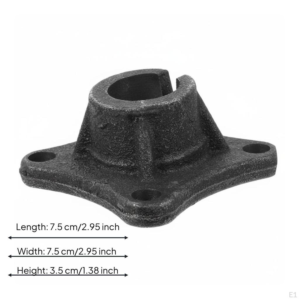 Barber Chair Base Plate Cast Metal Hydraulic Pump Heavy Duty for Barbers, Barbershop