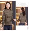 2024 Women's Autumn/Winter Half-Turtleneck Jacquard Knitted Sweater