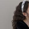 Advanced Plaid Bow Headband for Women - Fashionable Sponge Hair Accessory