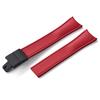 Premium Grade Curved End CTS FKM Rubber Watch Band 20mm 22mm Quick Release Butterfly Buckle Waterproof Soft Flexible Diver Style