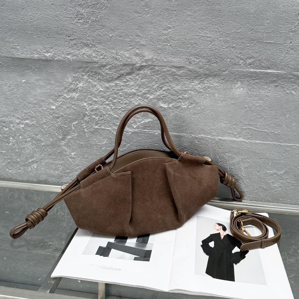 Hot Women's Bag Cowhide Light Leather Retro Single Shoulder Small Square Bag Women's High-Grade Texture  Single Shoulder Bag Hundred Styles Universal