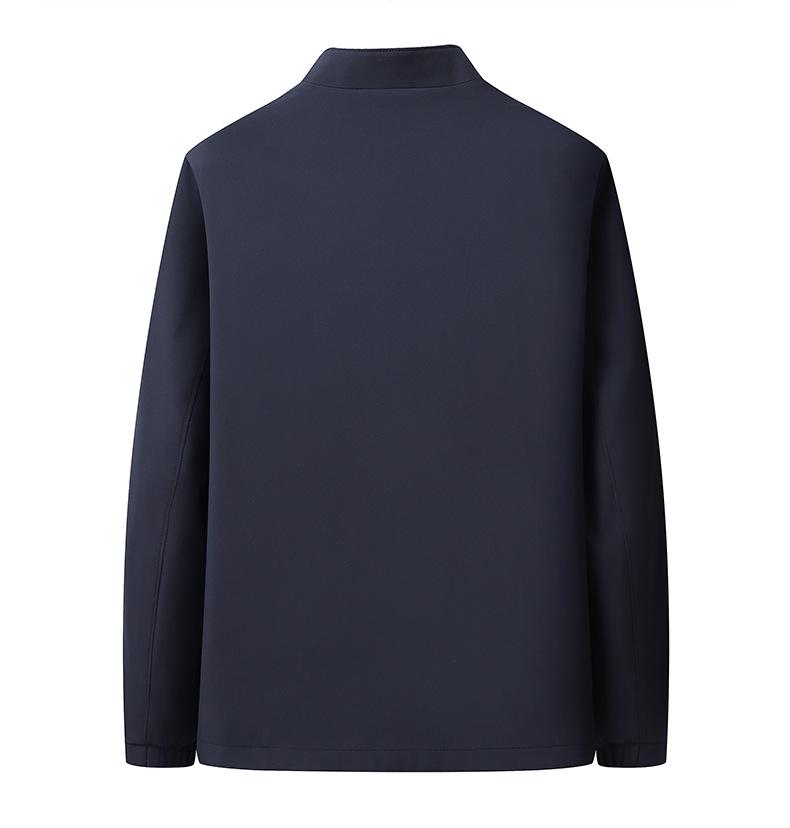 Reversible Men's Stand Collar Jacket for Spring/Autumn 2025 - New Style for Middle-Aged Dads