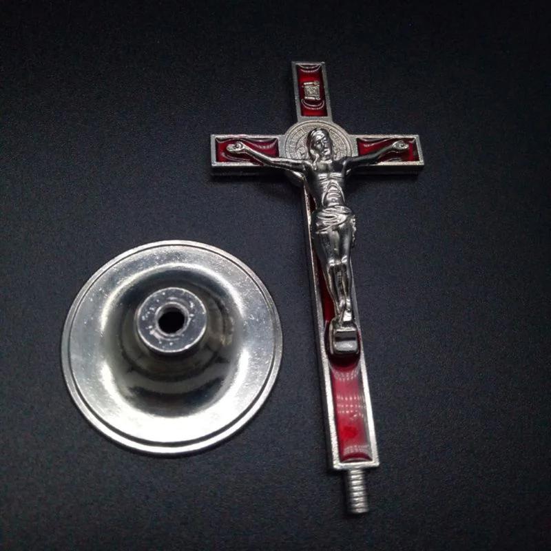 Kreuz Kruzifix Ständer Christus Katholische Jesus Statue Figurine Religiöse Gebet Kirche Dekoration Auto Hause Kapelle Dekor
