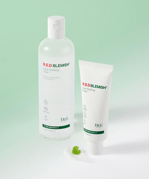 

Крем заспокійливий Dr.g Red Blemish Clear у тубі + Набір заспокійливих тоніків FREE