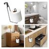 1Pc Iron Toilet Roll Paper Holder Organizer Wall Mount Storage Stand Kitchen Bathroom No Drill Tissue Towel Dispenser