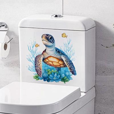 Foto von Schildkröte Toilette Aufkleber Keramikfliesen Wassertank Dekoration selbstklebende Aufkleber