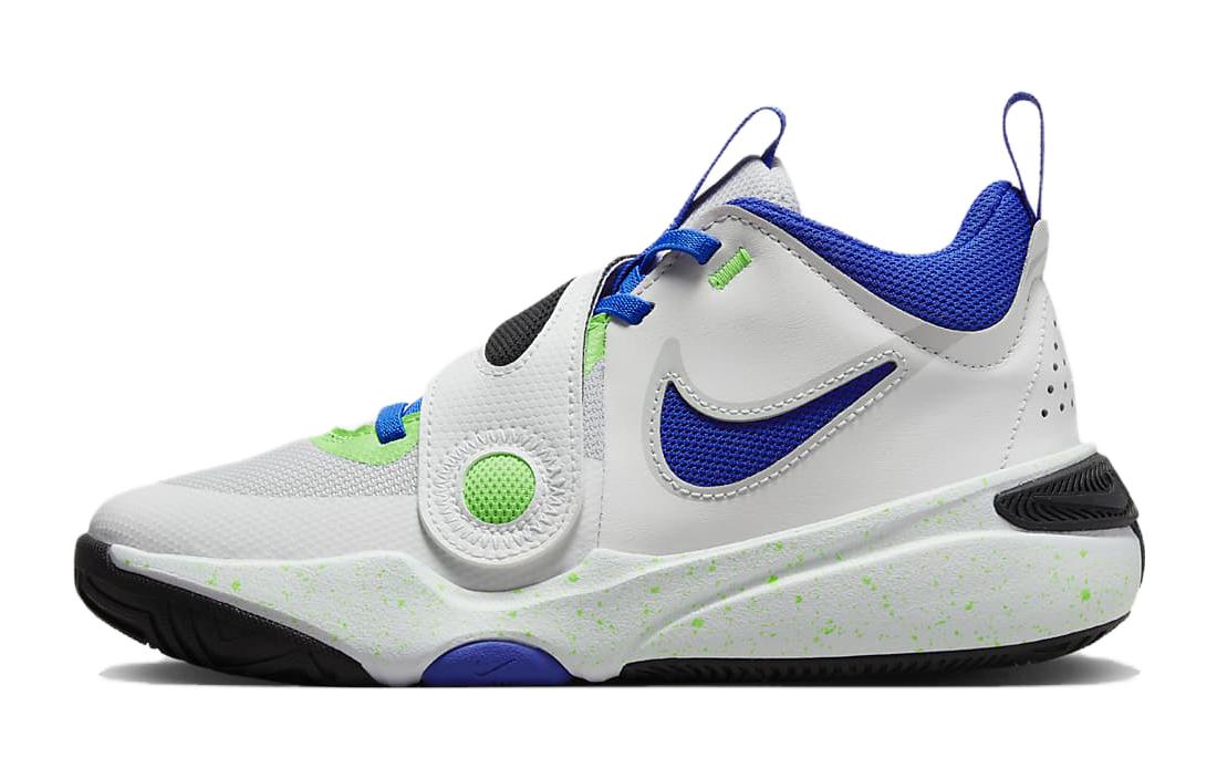 

Nike Team Hustle D 11 Green Strike Racer Blue GS DV8996-101 38.5