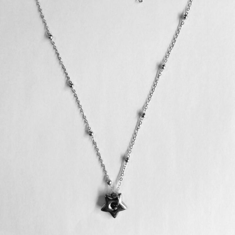 

Fashion Five-pointed Star Pendant Necklace Personality Simple Women Geometric Necklace Zircon Party Gift Wholesale