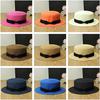 New Fashion Women Lady Fedora Hat Trilby Bowknot Straw Panama Beach Sun Hat