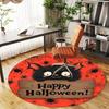 1PC Halloween Bat Office Round Area Rug, Under Office Chairs Bedroom Living Room Home Decor, Carpet for Office -1110134