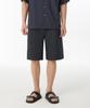 Cooling One-Tuck Band Bermuda Pants [Dark Gray]