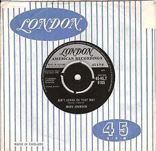 

7inch Record MARV JOHNSON - Ain t Gonna Be That Way / All The L 45HLT9165 London Records, 1960 UK Soul/Funk Used