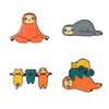Animal Sloth Colorful Brooch Cute Cartoon Enamel Pin Perfect For Trendy Accessories Fashion