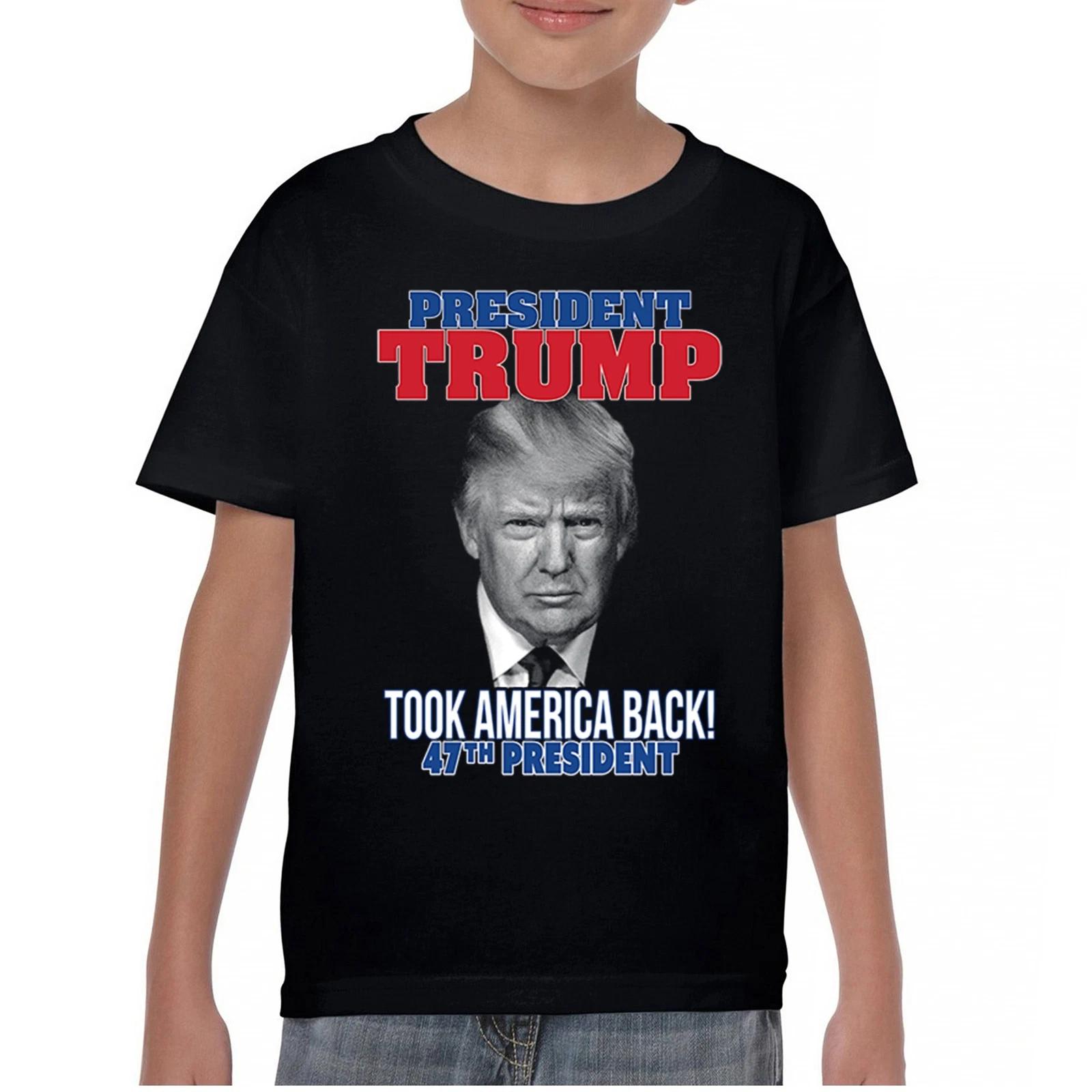 

President Trump Took America Back 47 President Youth kids boys T-Shirt MAGA Fight Kids 100