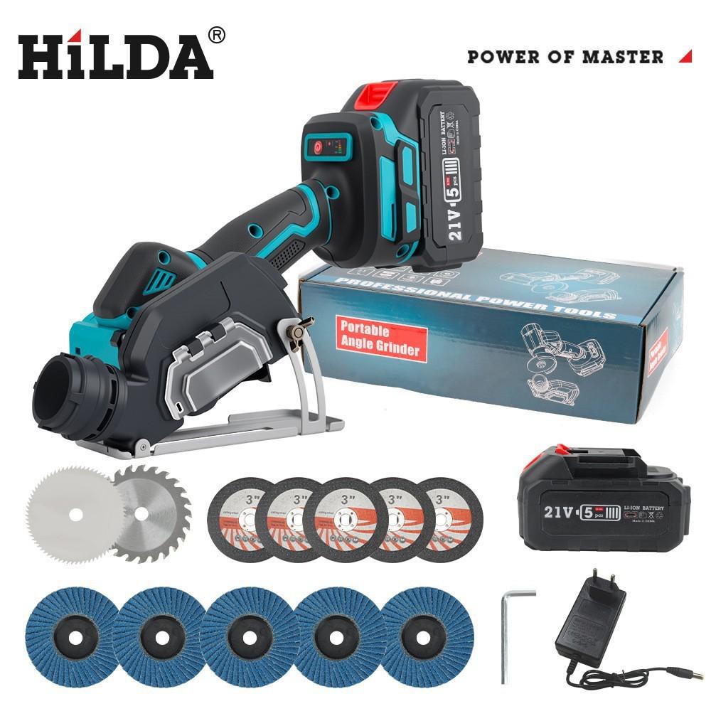 21V Rechargeable 3-inch Mini Electric Circular Saw with Lithium Battery Angle Grinder for Cutting, Grinding, Polishing, and Grouting.