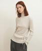 AAU Mock Neck Ribbed Belt Knit_Misty Gray