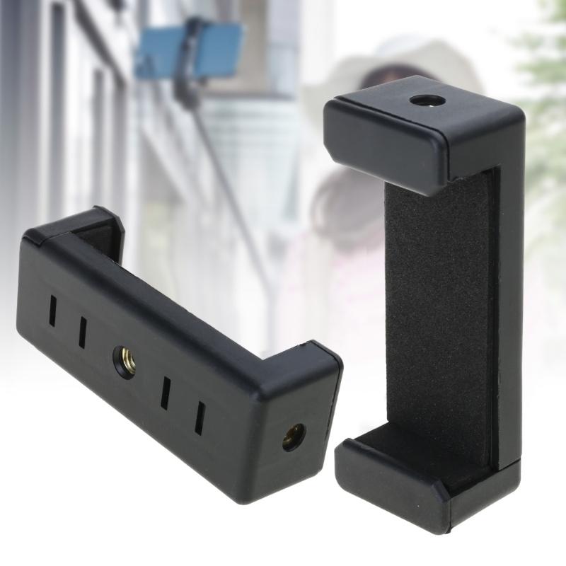 Tripod Stand Phone Clip 1/4inch Screw Hole Holder For Tripod Mobile Smartphone Universal Accessories Stand Mount