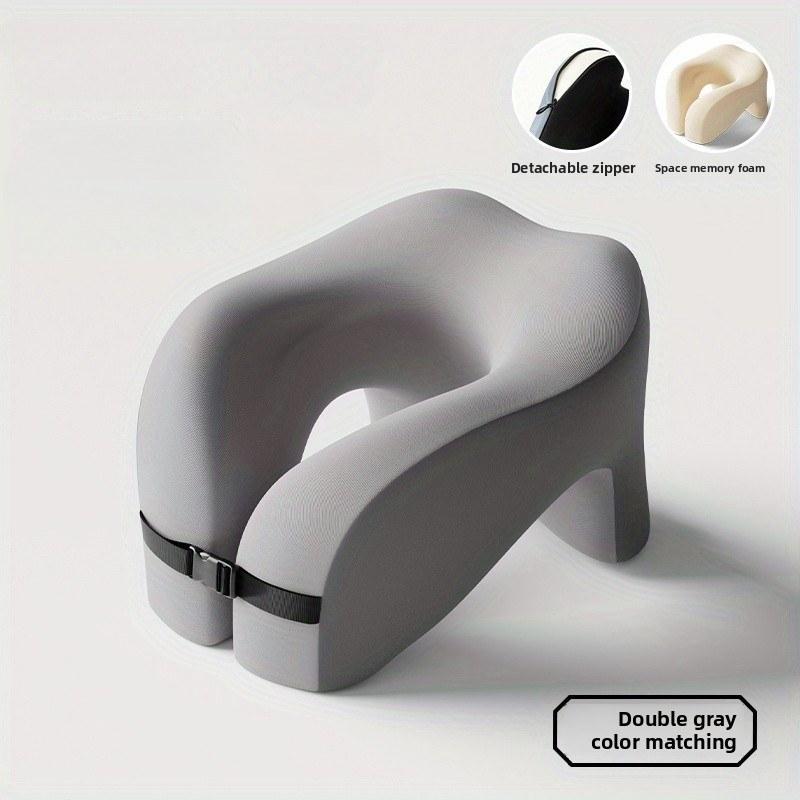1pc Memory Foam U-shaped Pillow, Travel Neck Pillow, Sleeping Pillow, Neck Pillow, Portable Cervical Neck Support Pillow