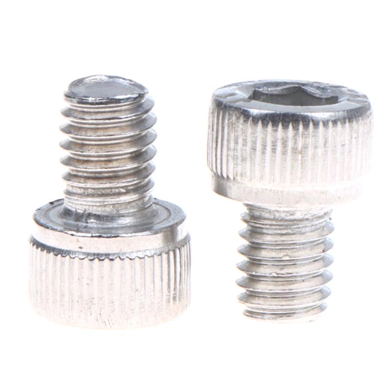 10pcs M6*8 DIN912 Hex Cap Screw 304 Stainless Steel High Strength Allen Head Bolt for Woodworking DIY Crafting