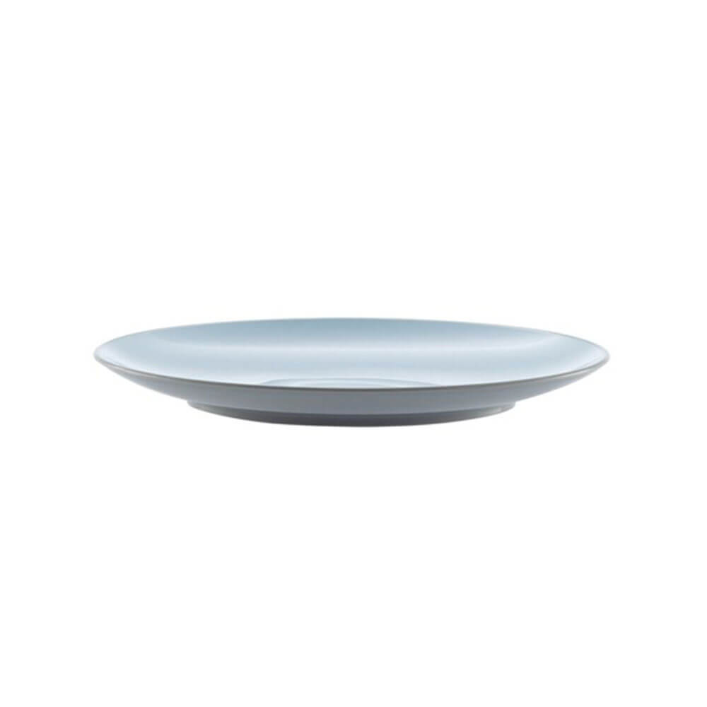 Assiette en plastique grise et bleue 27cm