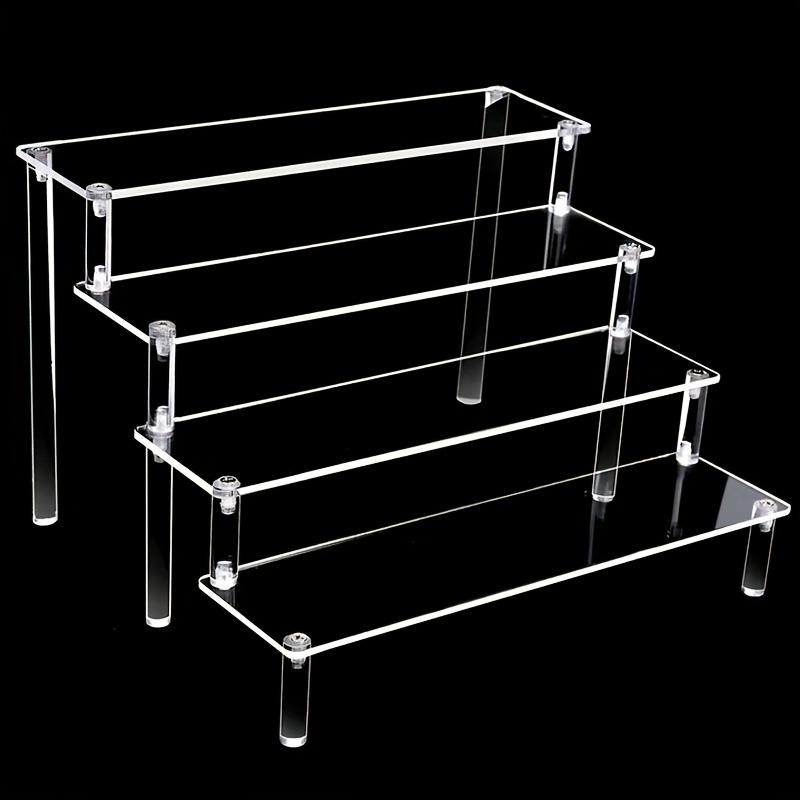 1pc Shiny Acrylic Perfume Organizer - Multi-Level Display Stand for Anime Car Models & Mini Toys