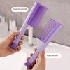 Detachable Hair Comb with Replaceable Wavy/Straight Teeth Suction Cup Anti-static Professional Men Women Hair Styling Detangling Comb