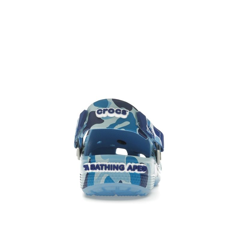 BAPE X Crocs Classic Clog ABC Camo - Blue Unisex Sneakers 209627-4TB