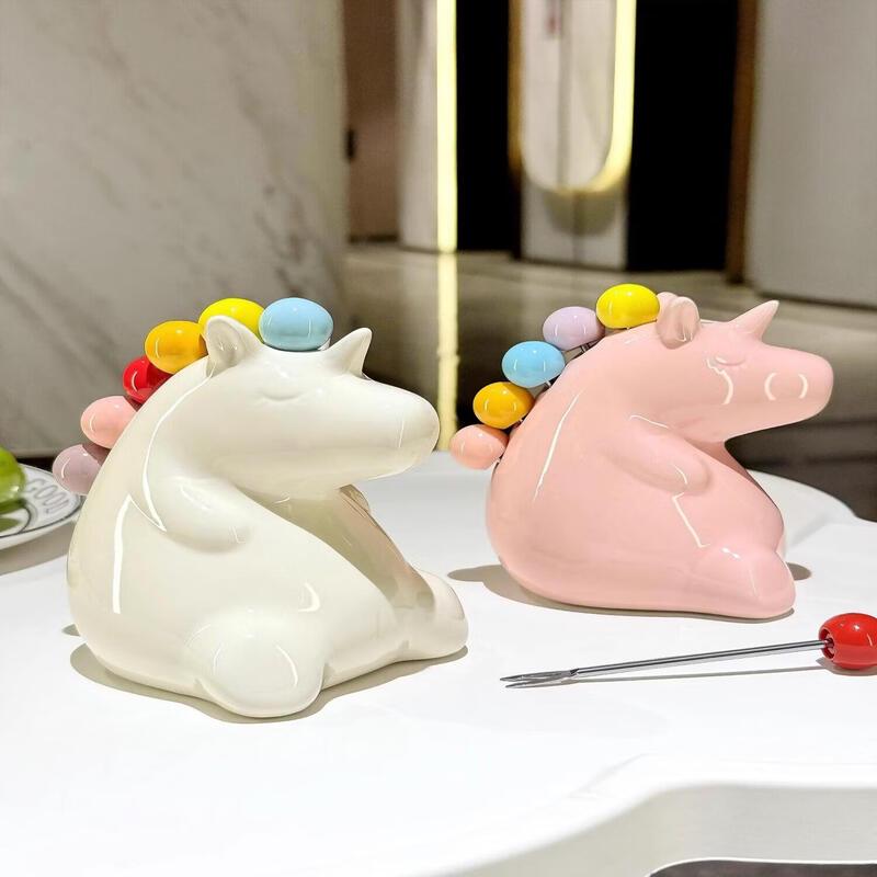 Unicorn Ceramic Fruit Fork
