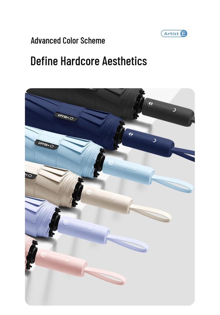 Automatic Large Dual-Use Folding Umbrella: Sunshade and Rain Protection for Sunny or Rainy Days