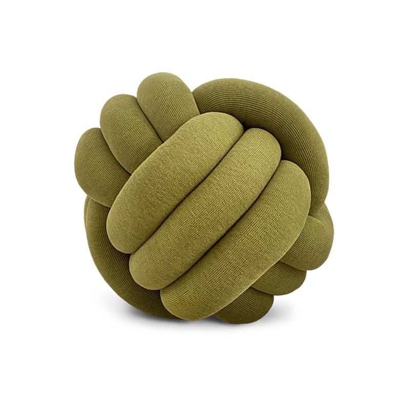 Velvet Knotted Ball Round Pillow - Decorative Tassel Accent Pillow for Sofa, Bed, Living Room, Boho Home Decor