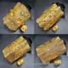 24K Gold Plated Floral Bangle Ring Jewelry Set for African Wedding Ethnic Style