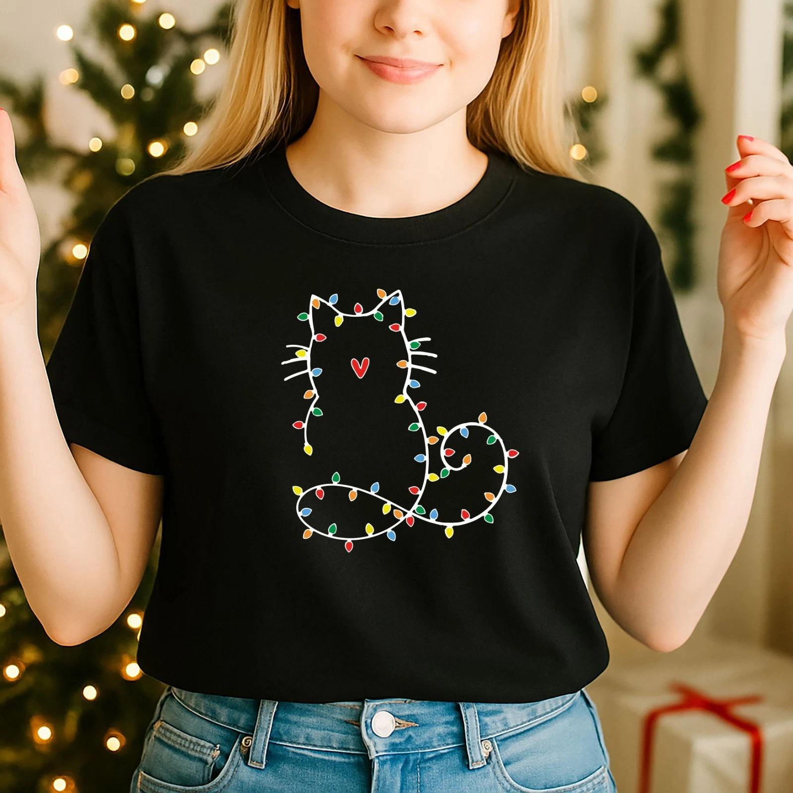 2025 Christmas unisex ,Night before Christmas Family, Christmas catty(CH) XL